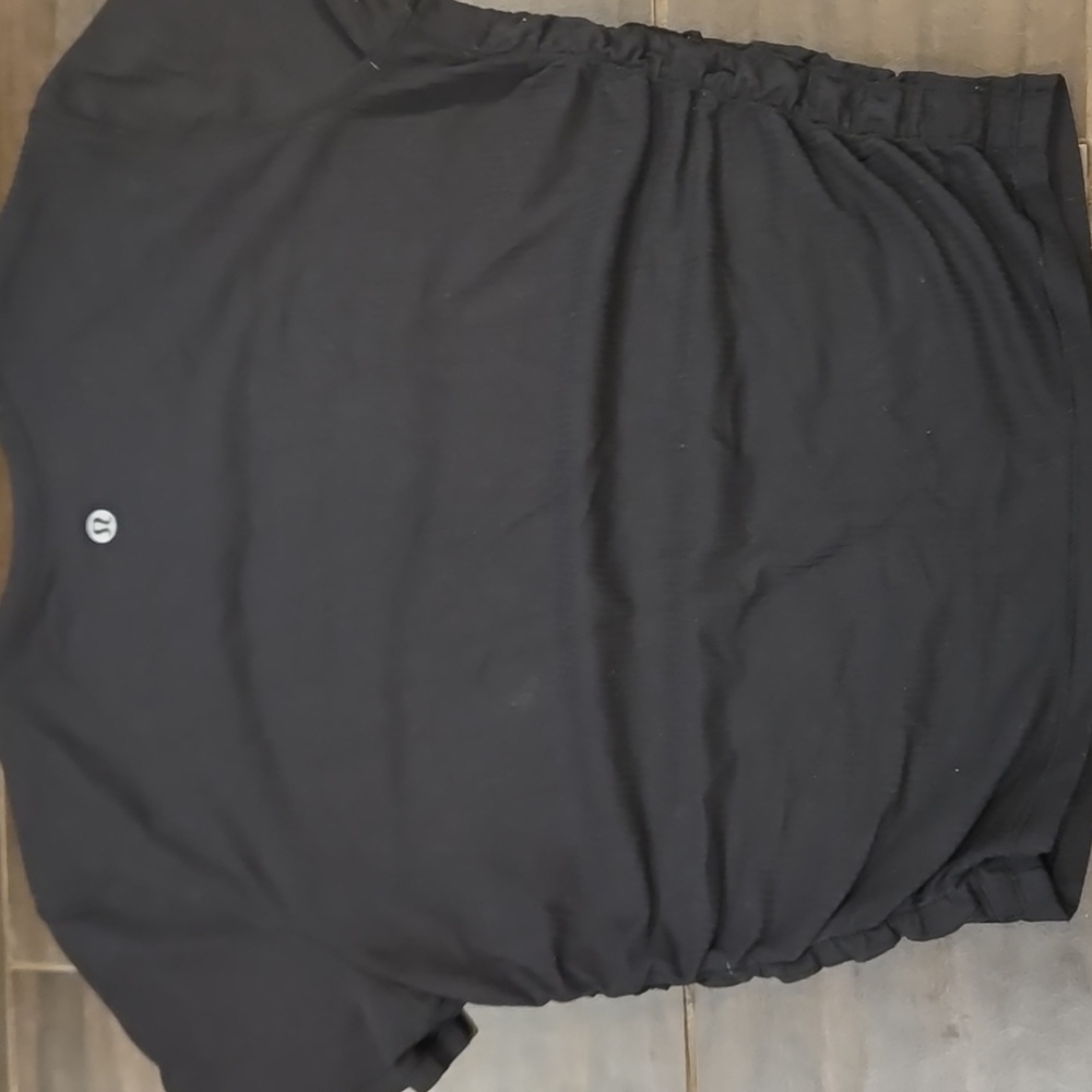 Lululemon All It Takes Black Ribbed Top Sz S/M - Picture 2 of 4